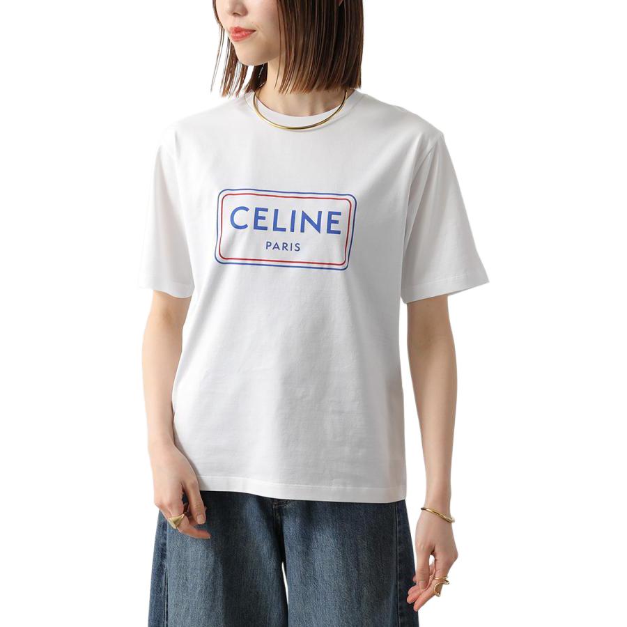 Женская футболка CELINE (белый) — фото 5