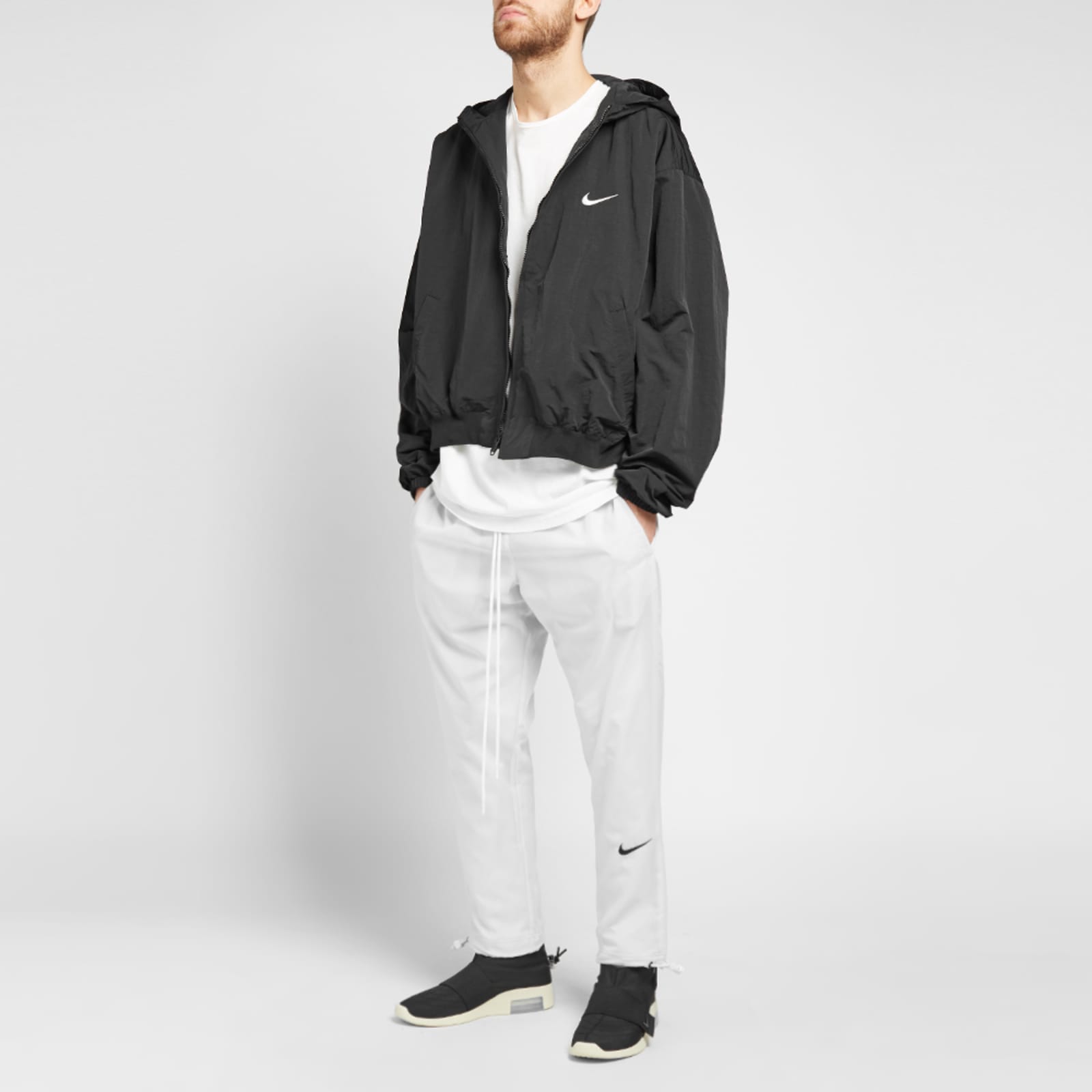 Мужская куртка Nike x Fear of God Bomber Jacket (черная) — фото 5