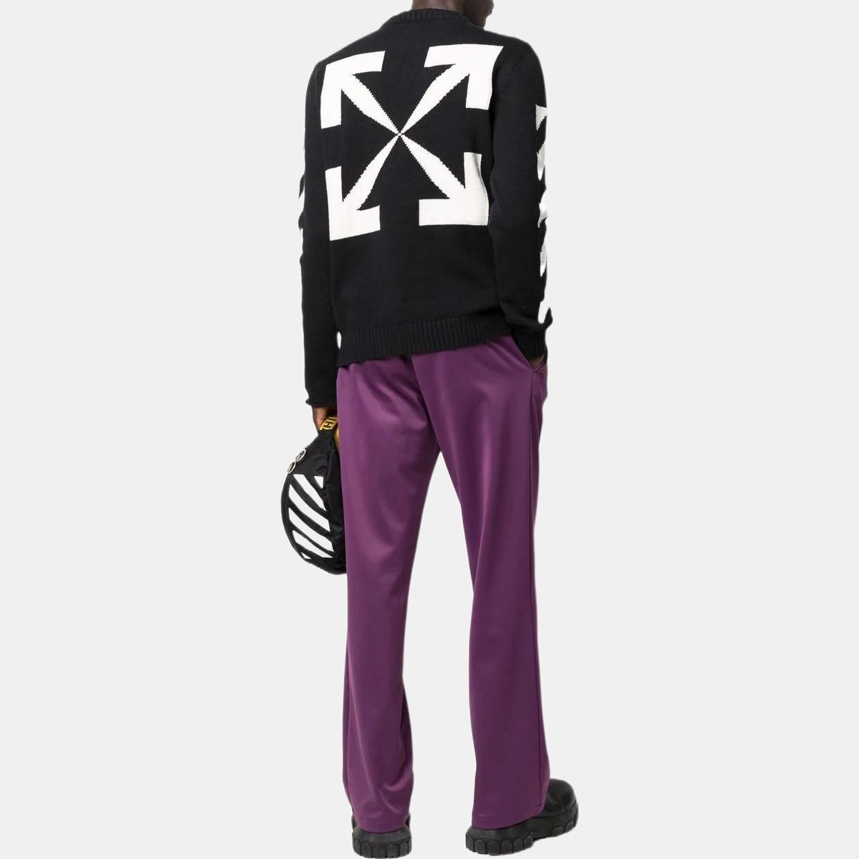Мужской свитер OFF-WHITE OMHE023C99KNI0011001 (черный) — фото 5