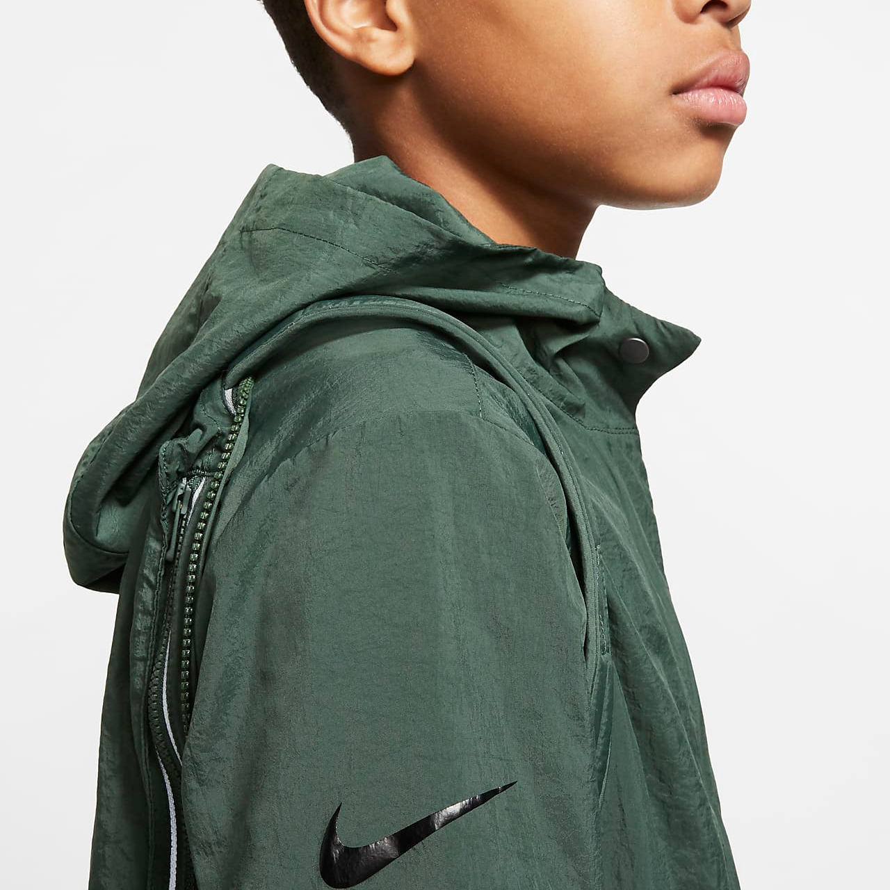 Мужская куртка Nike (зеленая) — фото 6