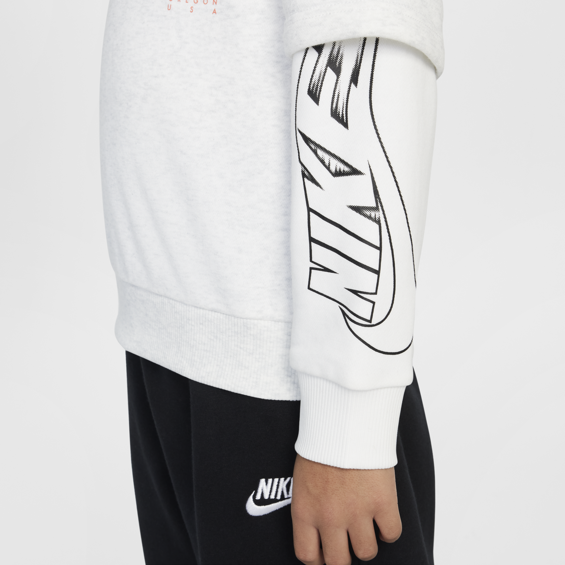 Детское худи Nike Sportswear ON THE MOVE (бежевое) — фото 5