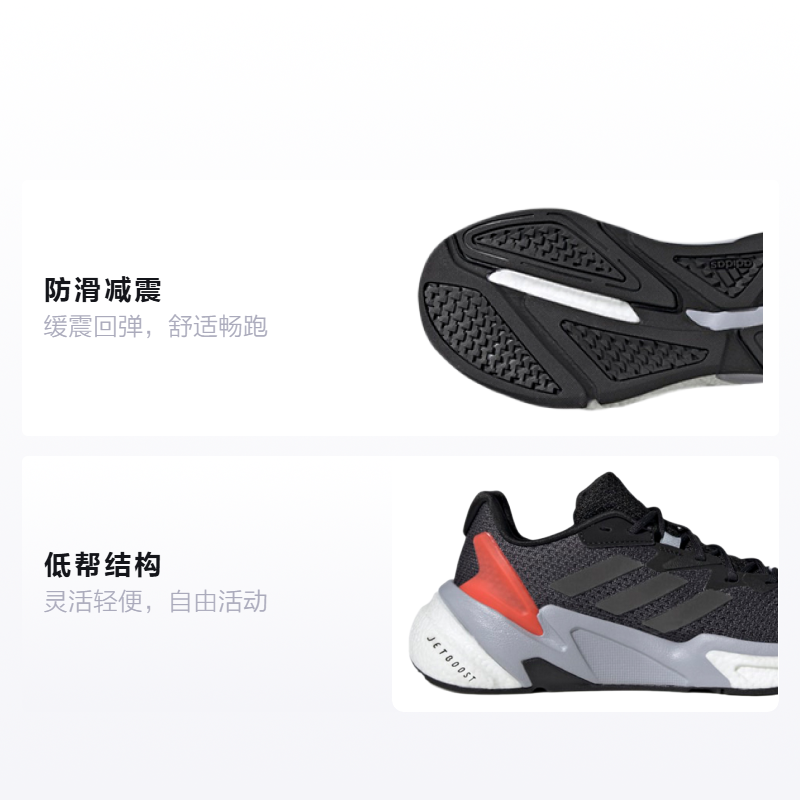 Детские кроссовки adidas X9000l3 Primegreen Jetboost Running J (черно-серые) — фото 2