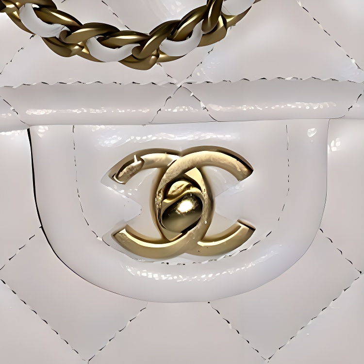 Женская сумка Chanel Classic Flap CF 21P (белая) — фото 4
