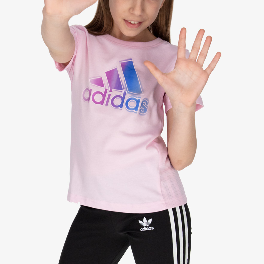 Женская футболка adidas (розовый) — фото 3