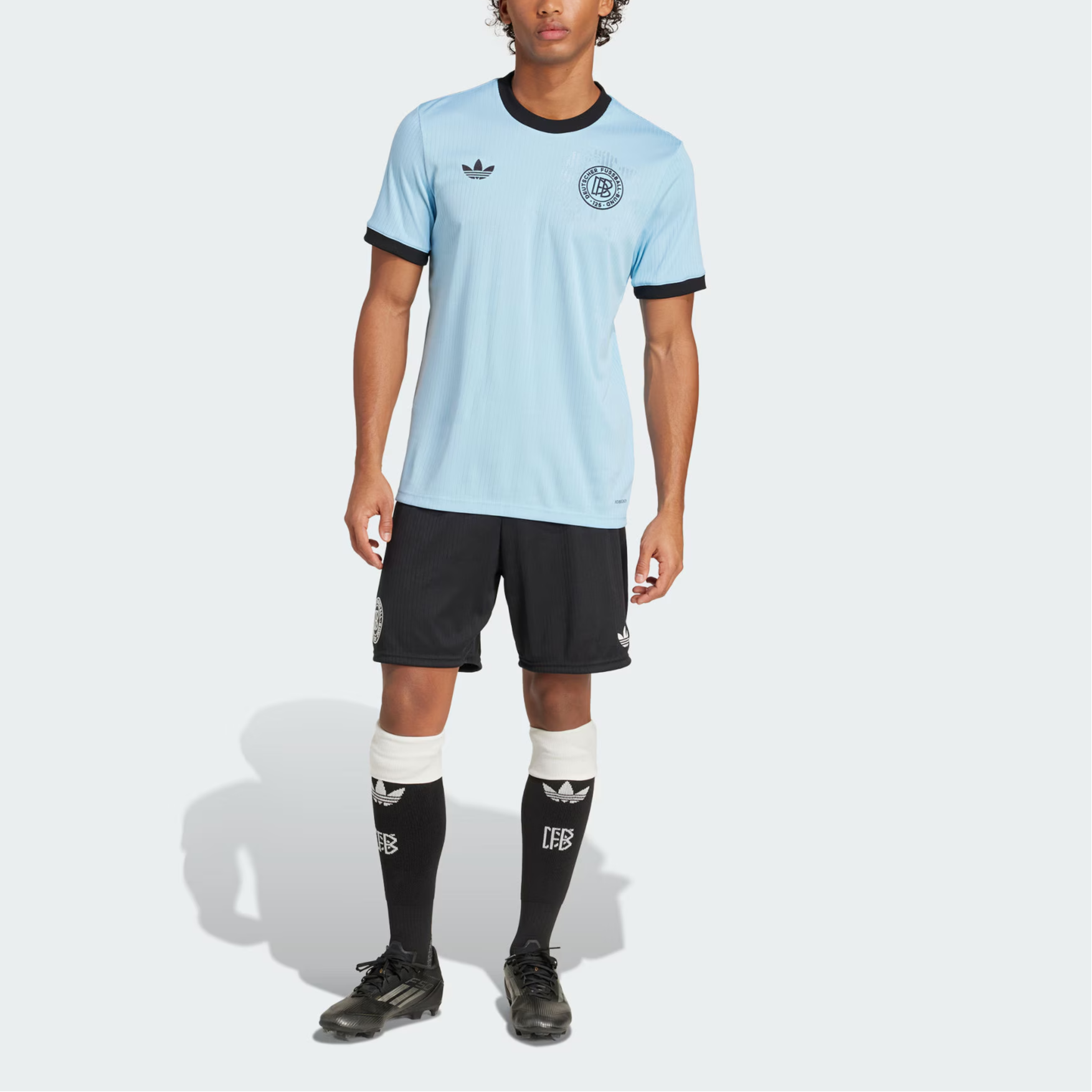 Adidas Originals ANNIVERSARY Soccer Jersey Men’s Clear Blue/Black