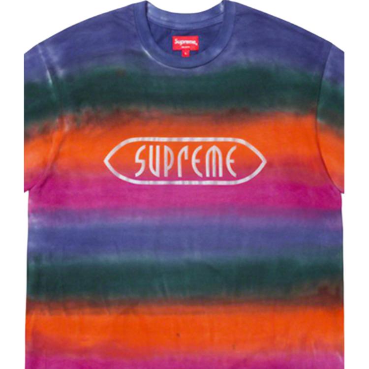 Футболка Supreme Rainbow Stripe Tee (разноцветный) — фото 2