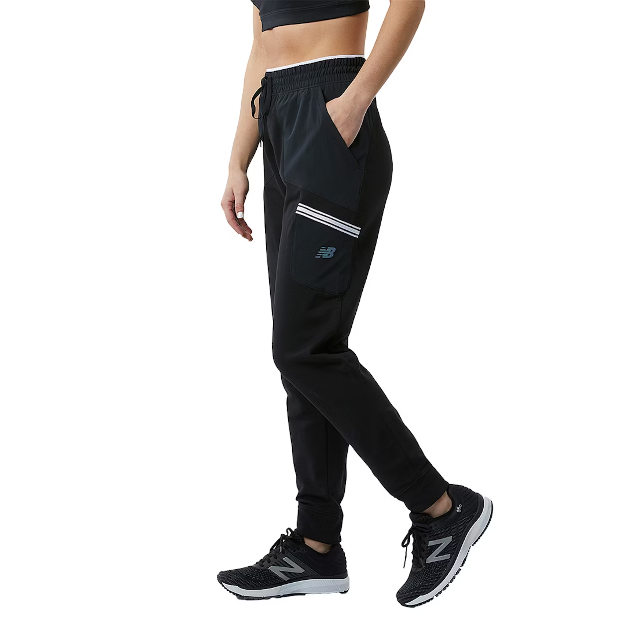 Женские штаны New Balance New Balance Q Speed Logo (черный) — фото 5