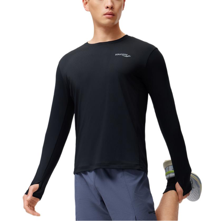 Saucony Running T Shirt Men’s Jet Black
