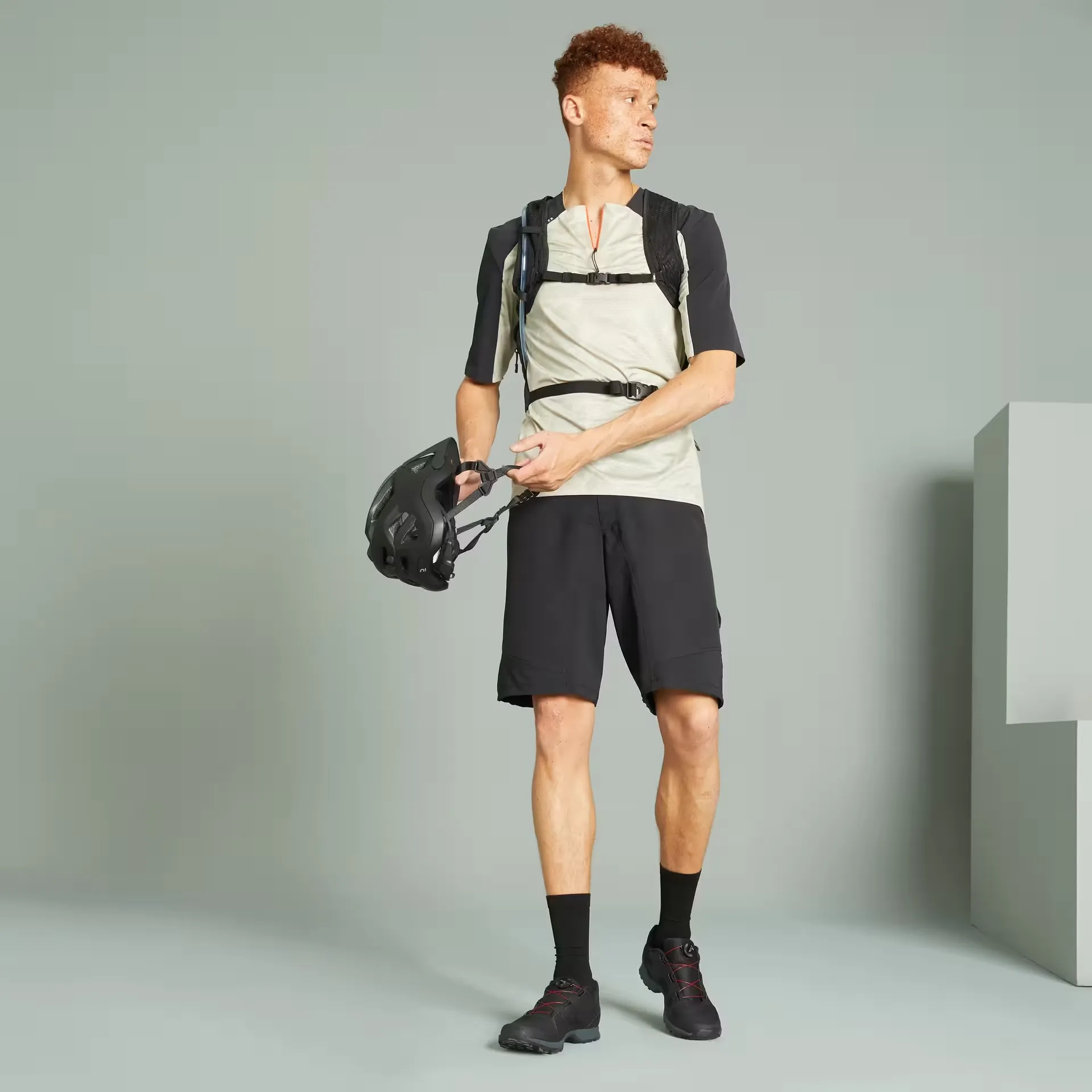 DECATHLON Cycling Clothing Men's Beige