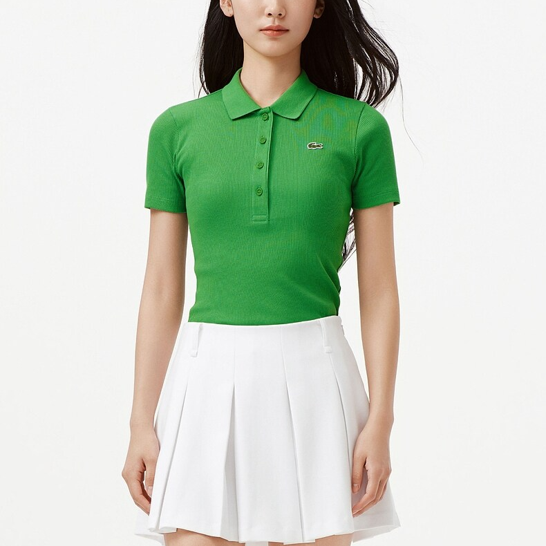 Женская футболка LACOSTE (белый) — фото 3