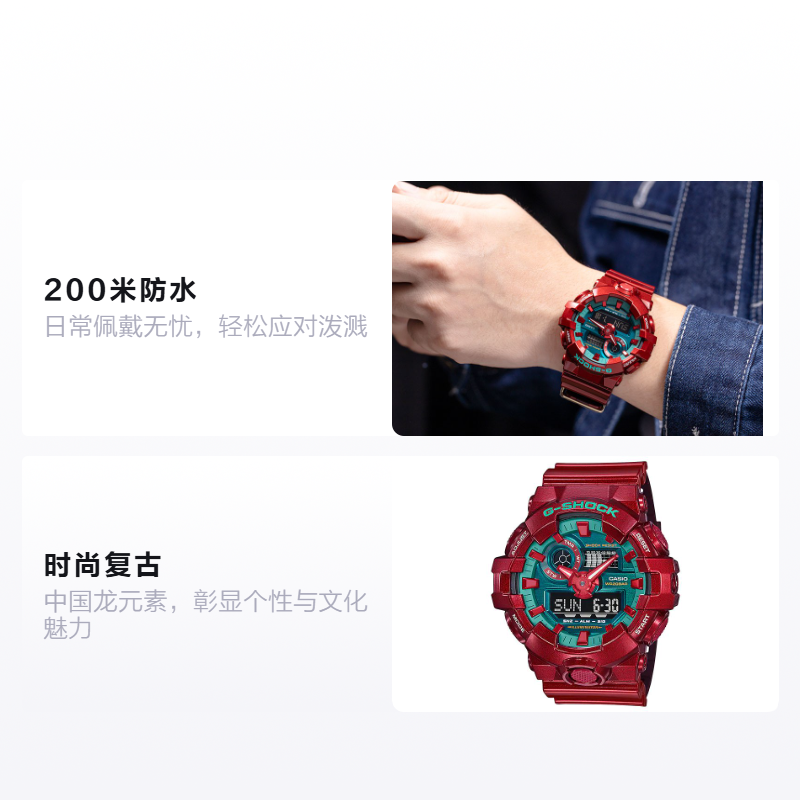 Часы G-SHOCK Китайское оформление (красные) — фото 2
