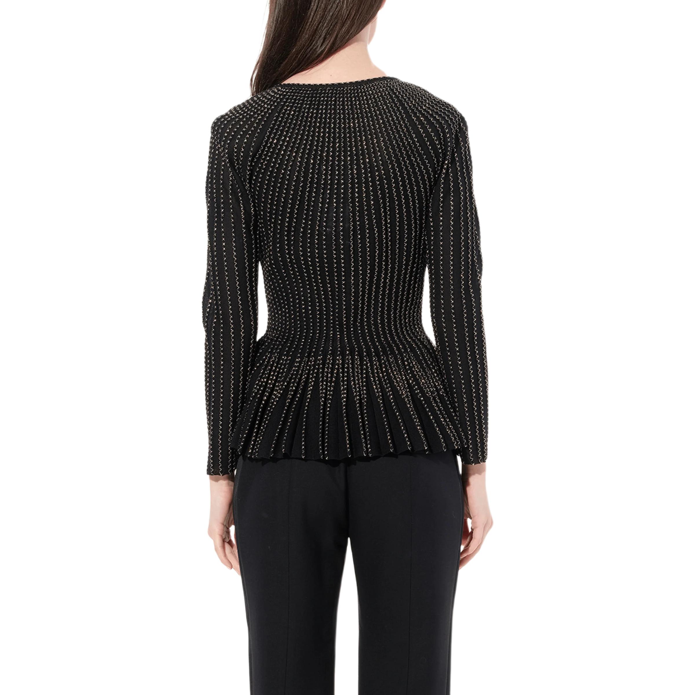 Женский свитер Alexander McQueen Knitwear (черный) — фото 6