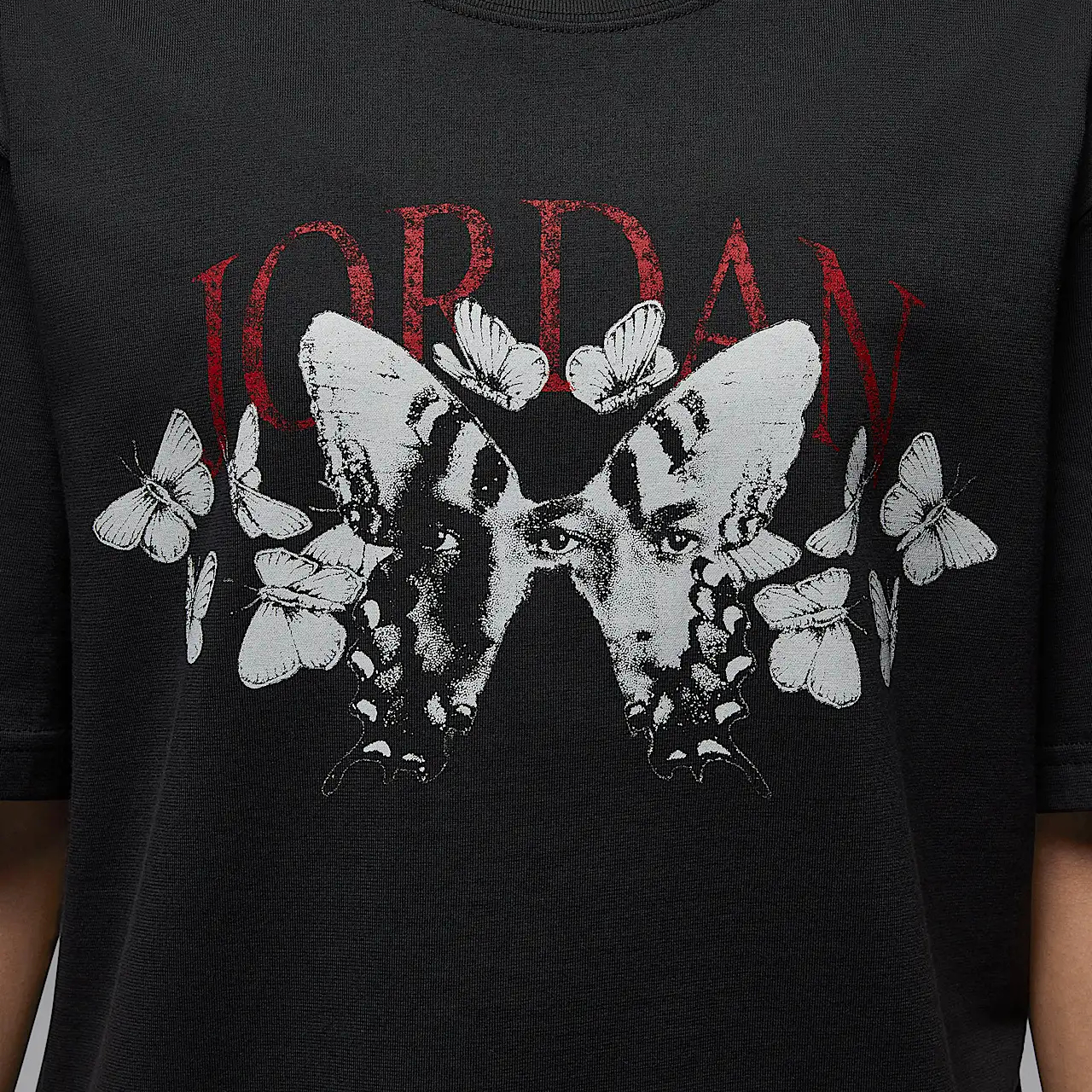 Футболка Jordan Logo T (серо-черный) — фото 6