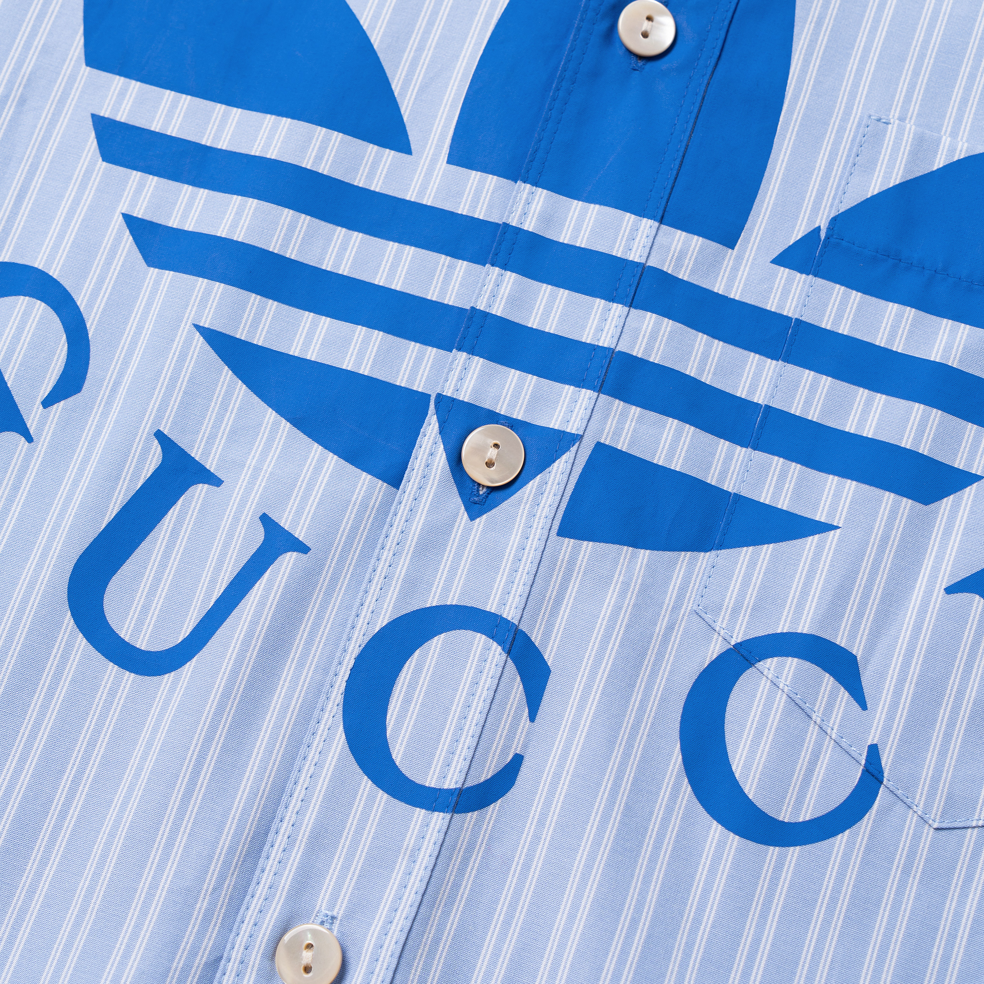 Мужская рубашка Gucci (синяя) — фото 5