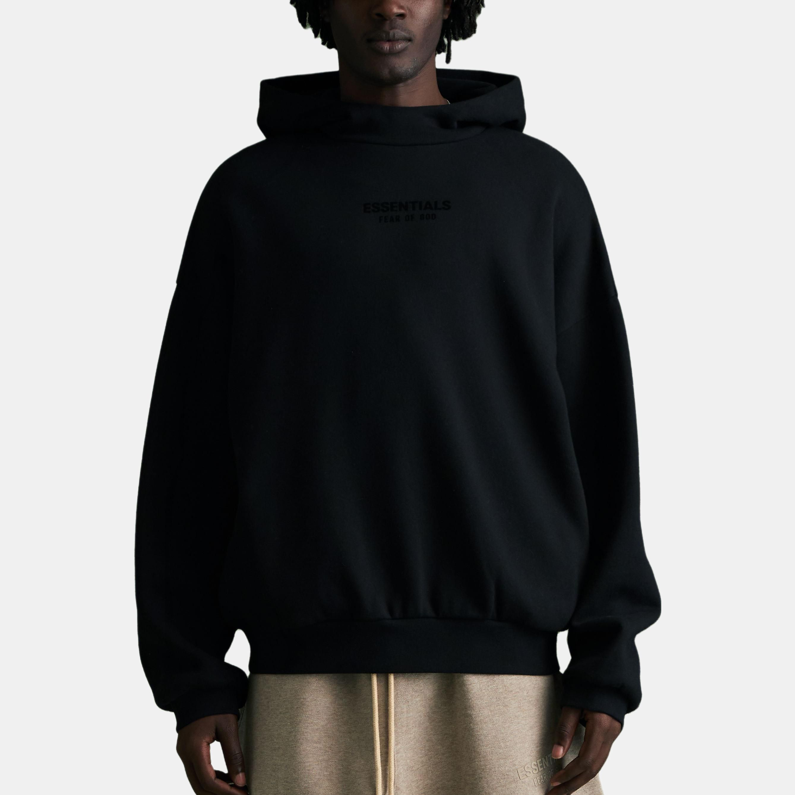 Fear of God Essentials FW23 Hoodie Jet Black (192BT232050F