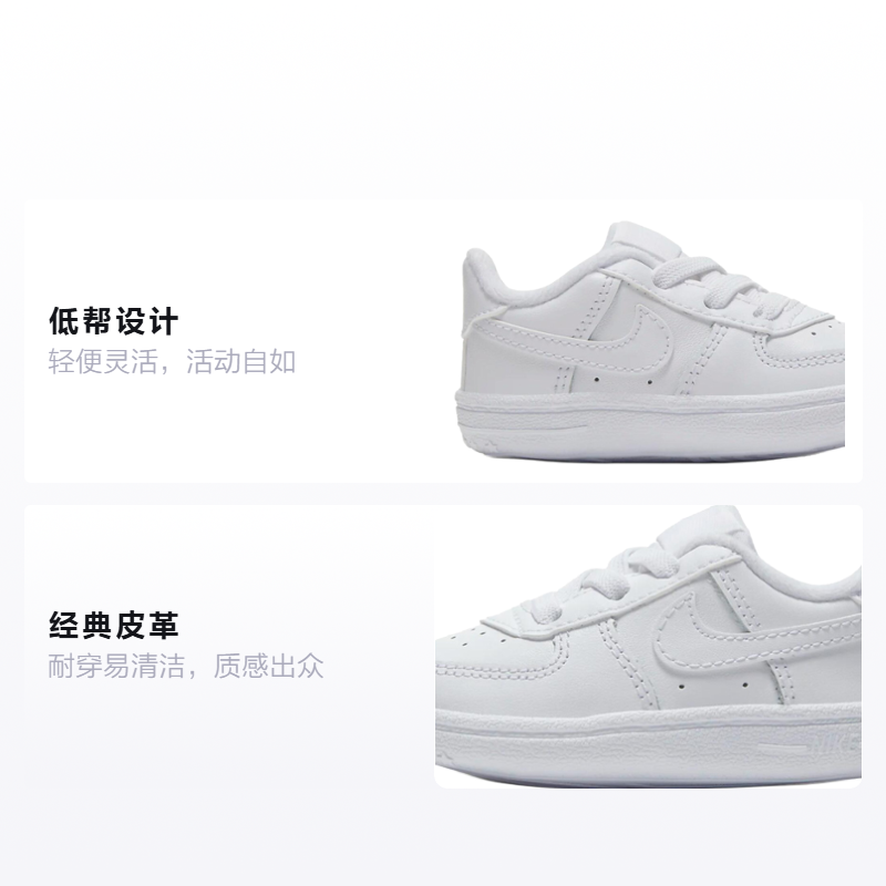 Кроссовки Nike Air Force 1 Crib (белый) — фото 2