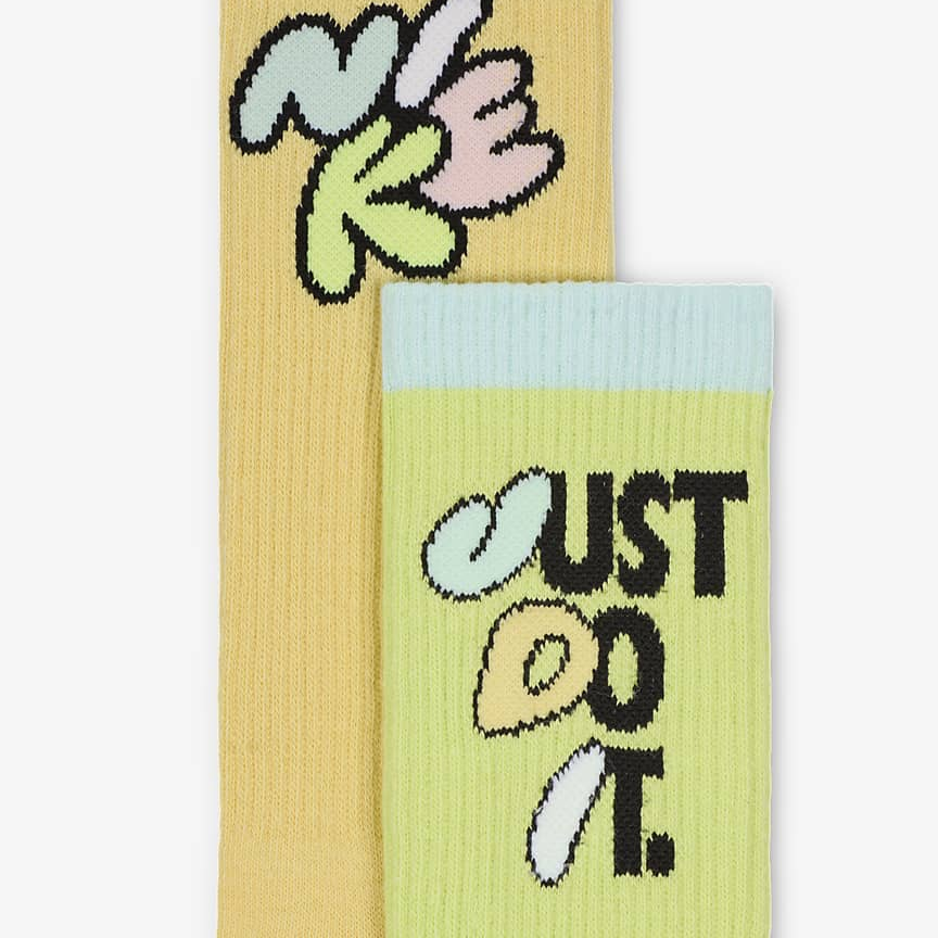 Nike Crew Socks Unisex 3 Pack Multicolor