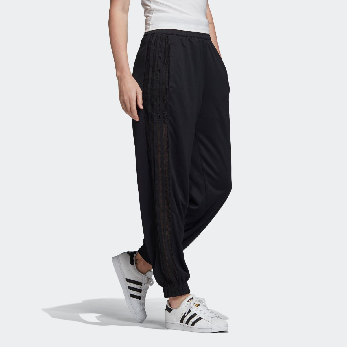 Женские штаны adidas originals (черные) — фото 5