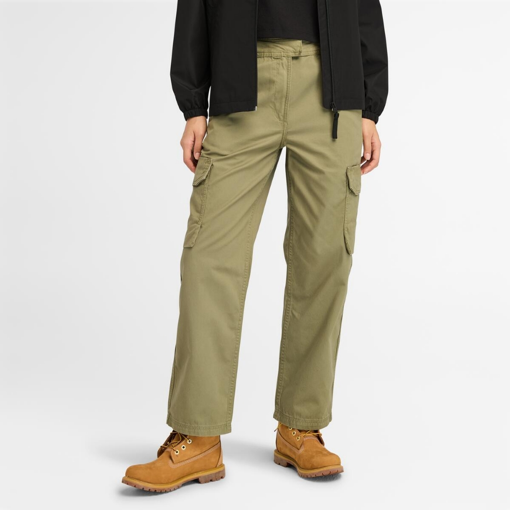 Женские штаны Timberland SS24 (зеленые) — фото 3