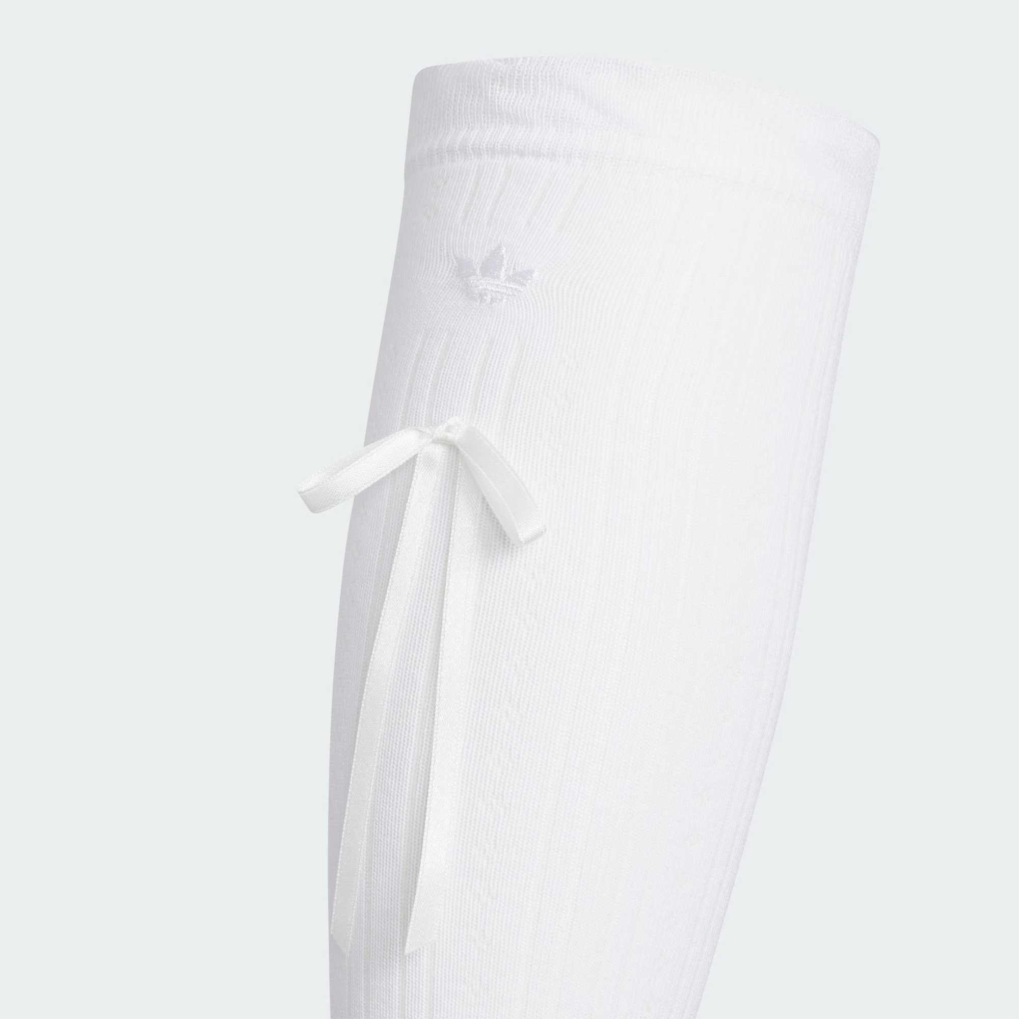 Adidas Originals BOWKNOT KNEE SOCK Knee High Socks Women’s 1 Pack White/Black
