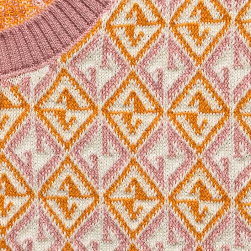 Джемпер Gucci FW21 Logo (розово-оранжевый) — фото 5