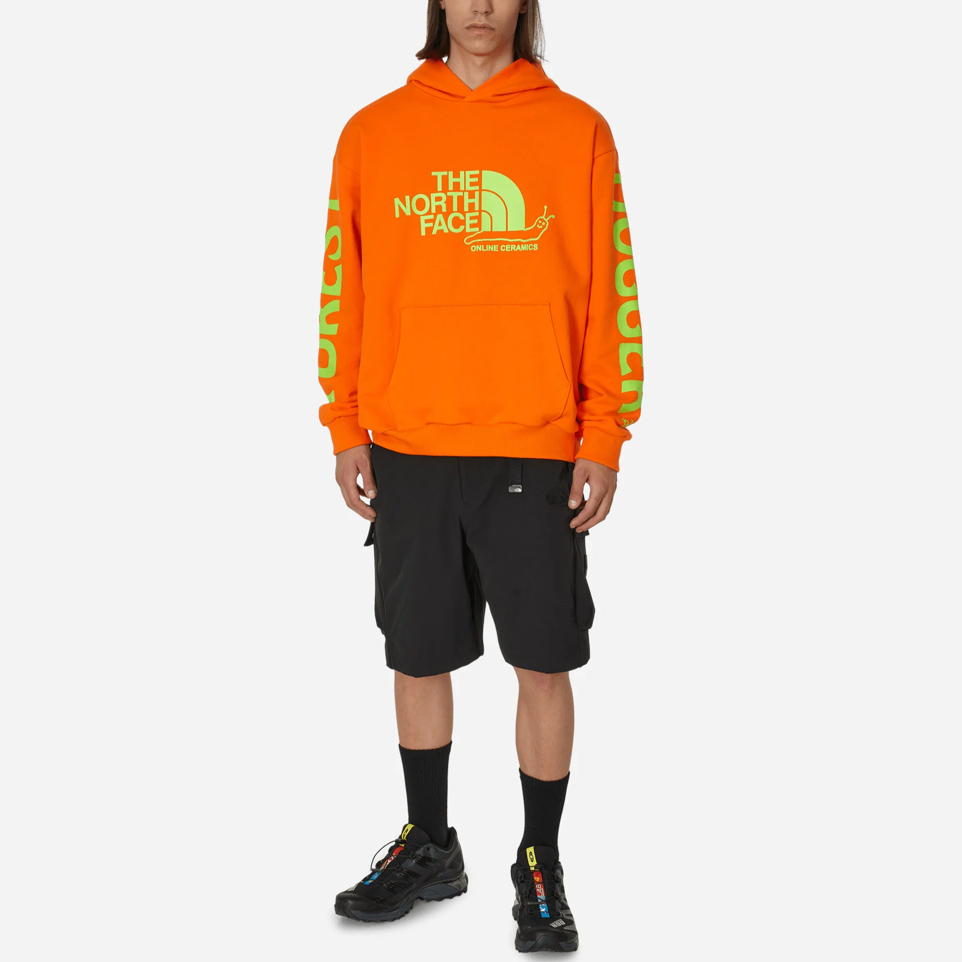 худи The North Face x Online Ceramics (оранжевая) — фото 2
