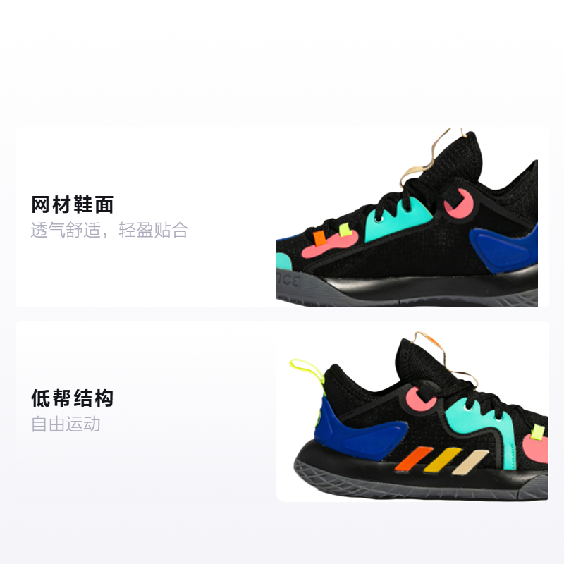 Детские кроссовки adidas Harden Stepback 2 (разноцветные) — фото 2
