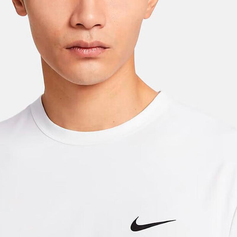 Nike Casual Sportswear Men’s White T Shirt+Black Shorts Crew Neck Moderate