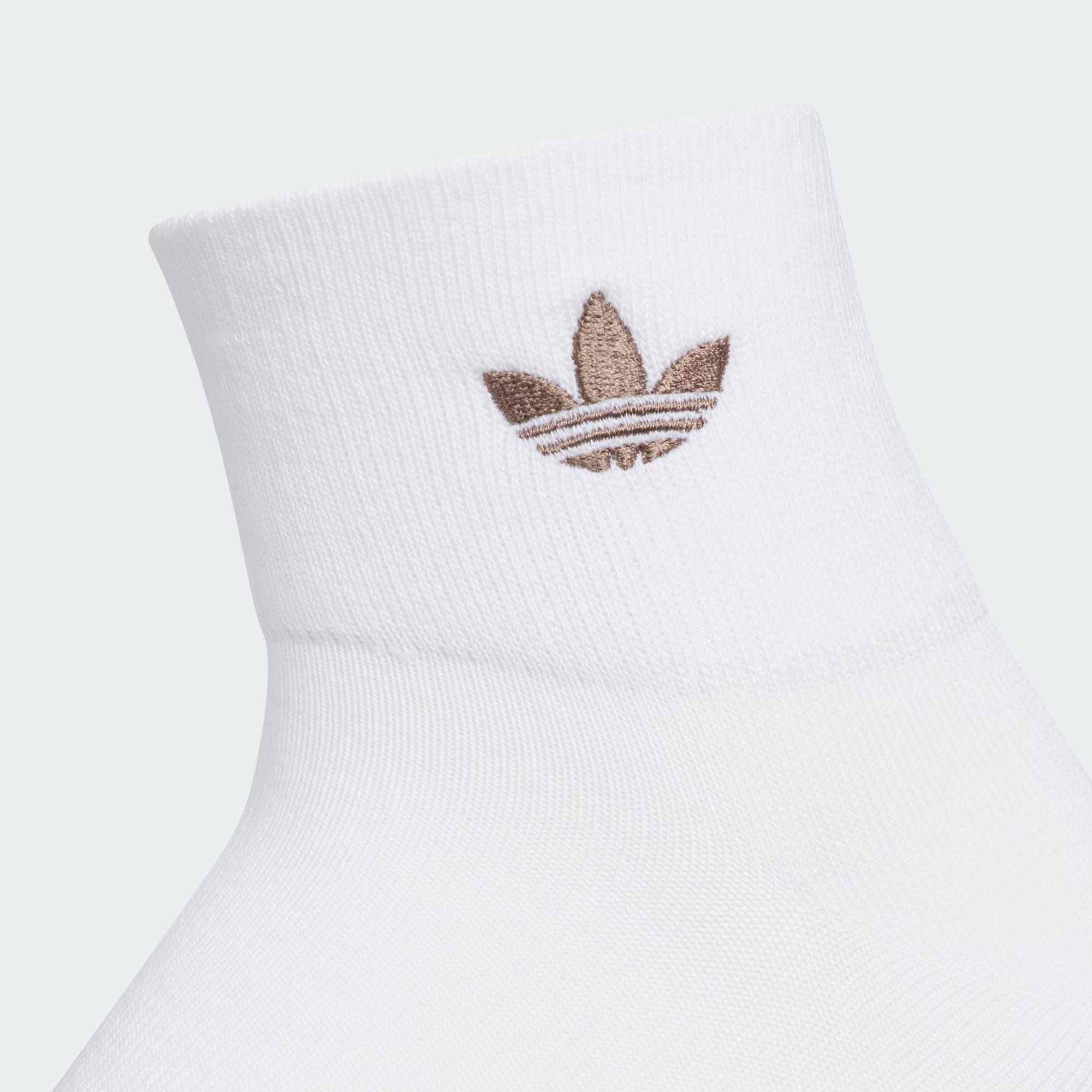 Adidas Originals ORI ANK SOCK 3P Ankle Socks Unisex 3 Pack White/Cloud White/Dusty Green