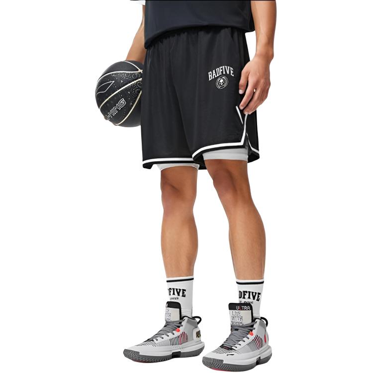 Li Ning BADFIVE Sports Shorts Men’s Ultimate Gray