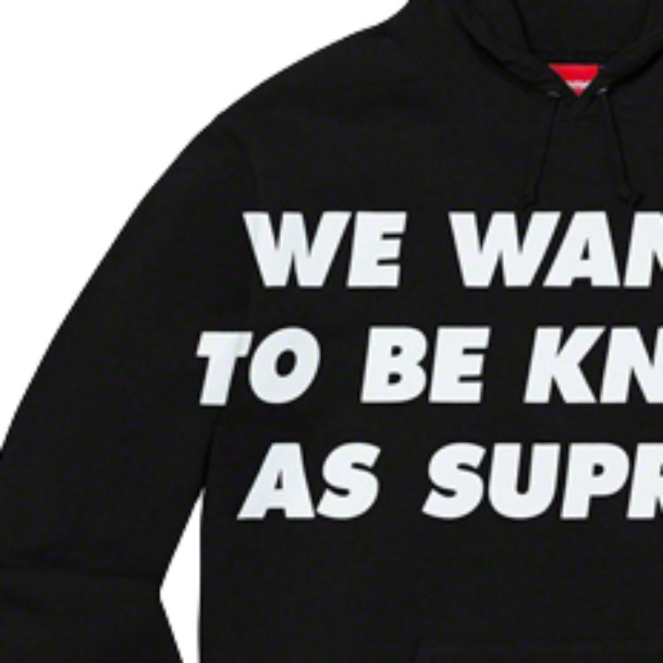 Худи Supreme SS20 Week 1 Known As Hooded Sweatshirt (черное) — фото 6