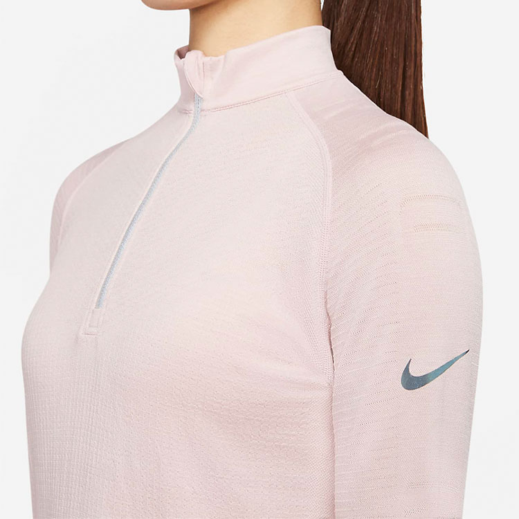 Женская куртка Nike Run Division logo (бордовый) — фото 5