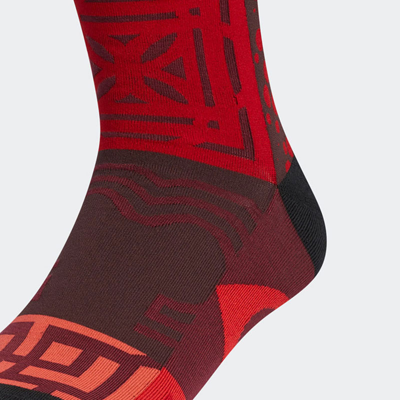 Adidas Crew Socks Unisex 1 Pack Black Red