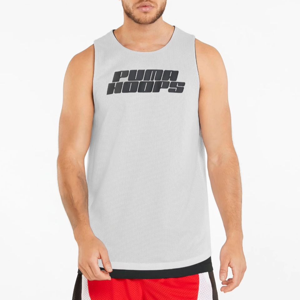 PUMA Give And Go Basketball Jersey Men’s White