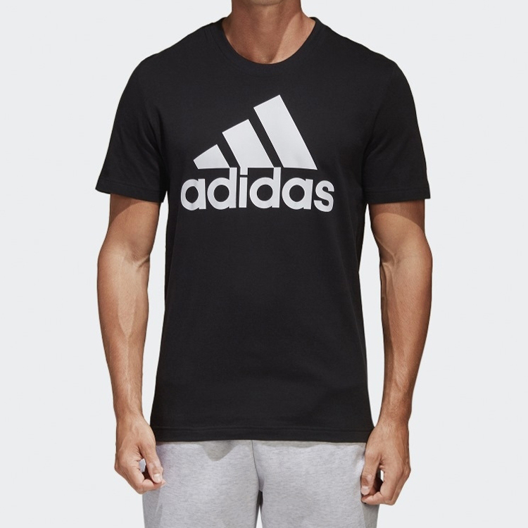 Мужская футболка adidas Logo (черная) — фото 3