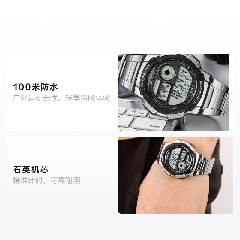 Мужские часы Casio YOUTH (черные) — фото 2