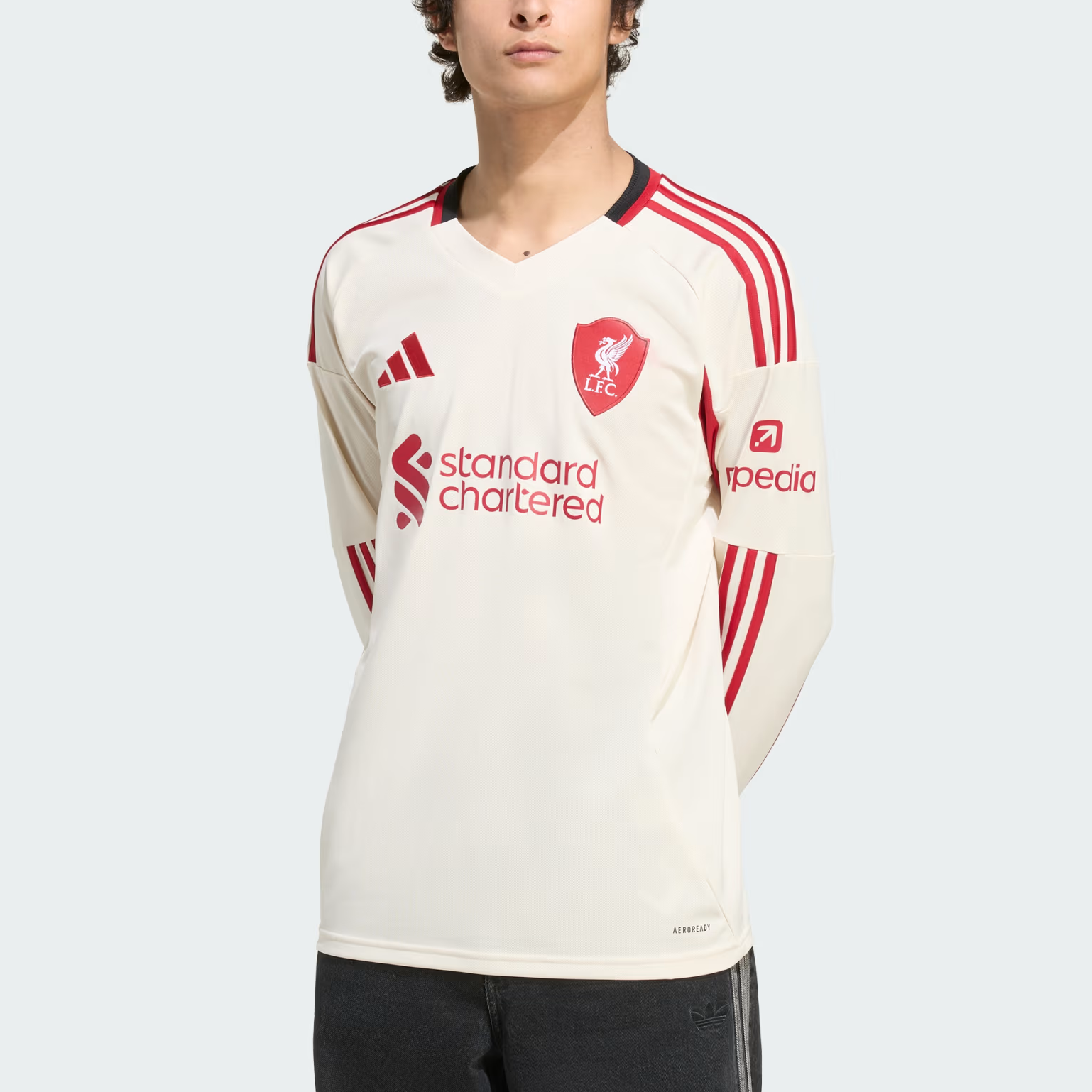Adidas Free Shipping with adiClub Liverpool Fc 25/26 Long Sleeve Away Jersey