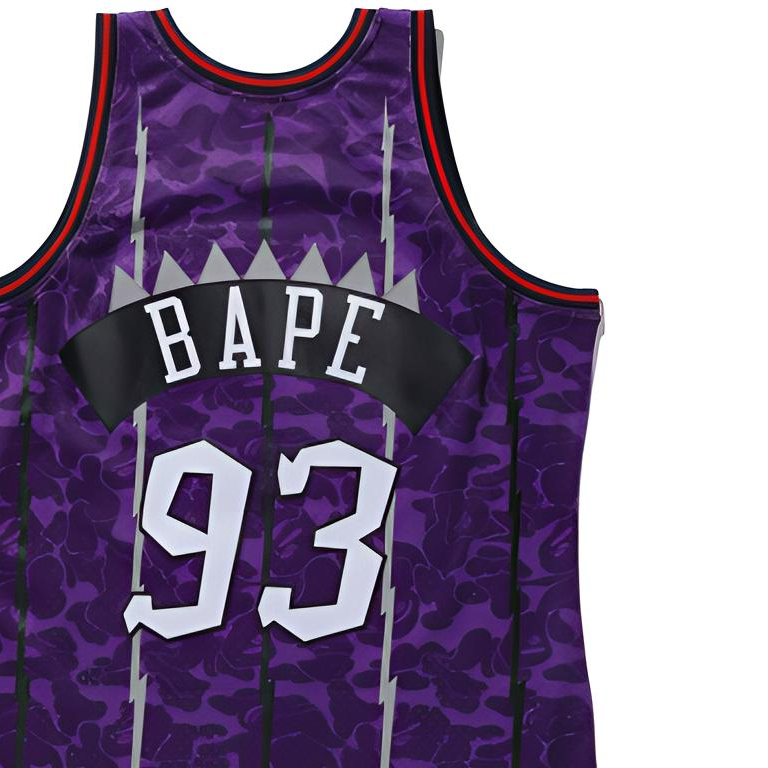 A BATHING APE Bape Basketball Jersey Unisex Purple