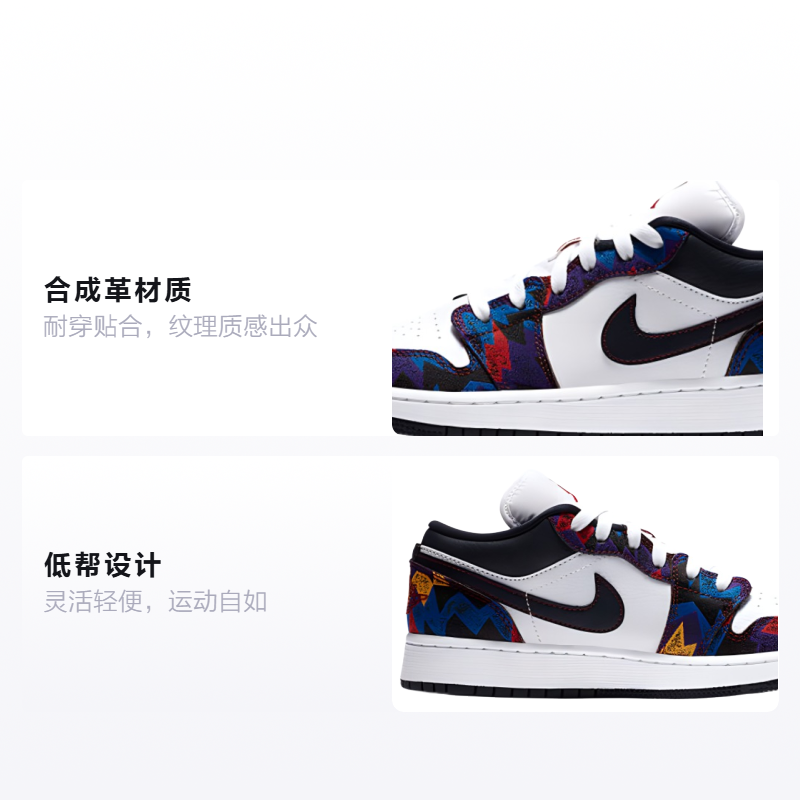 Кеды Jordan JordanLow Sweater GS (белыйсиний) — фото 2