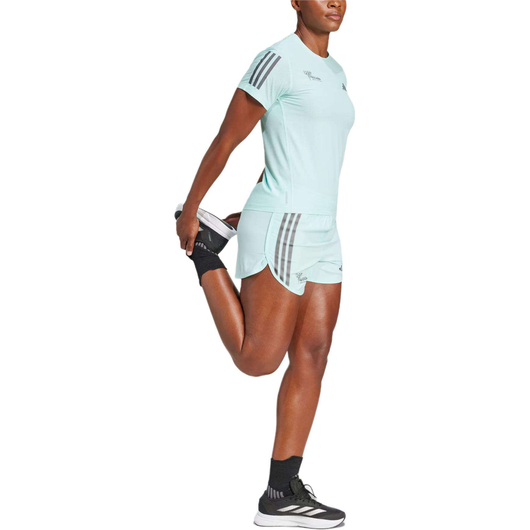 Adidas Running Shorts Women’s Blue/Pebble Silver Gray