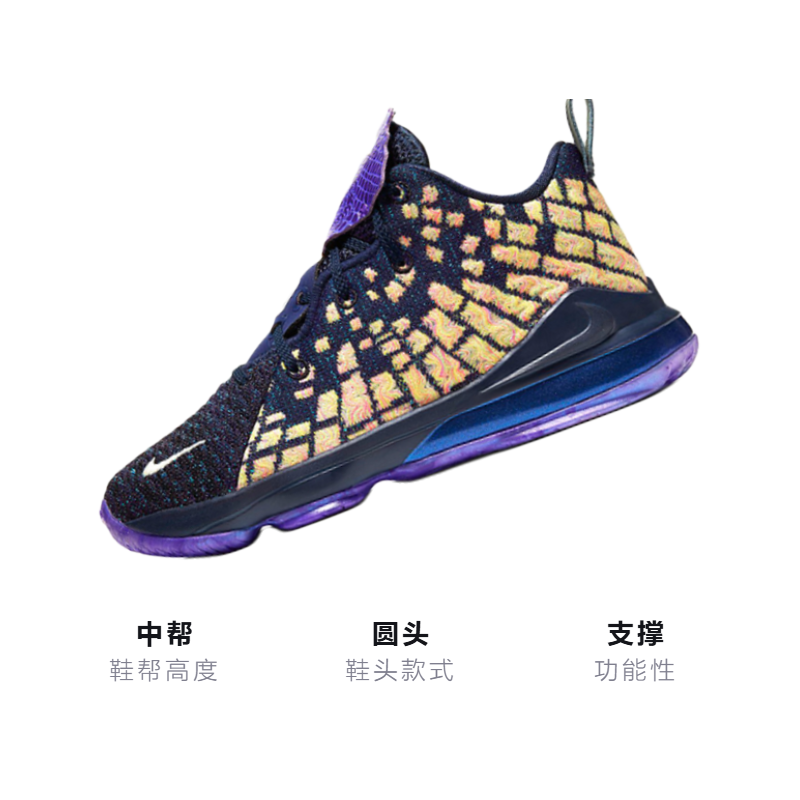 Детские кроссовки Nike Lebron 17 AS (черно-желтый) — Чёрныйжёлтый — фото 3