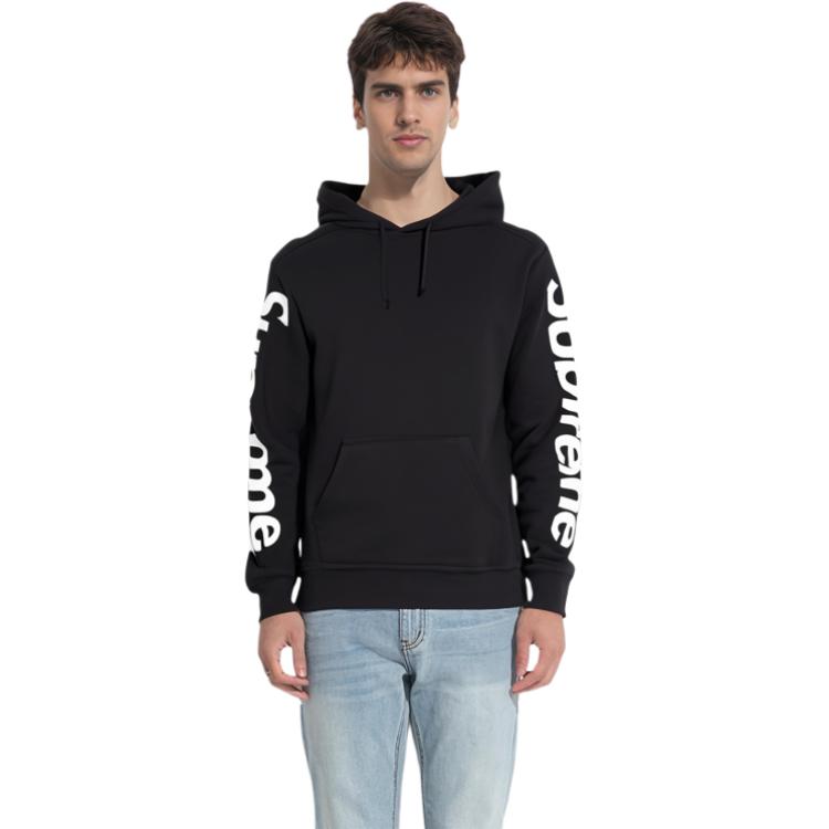 Худи Supreme SS18 Sideline Hooded Sweatshirt Black (черный) — фото 4