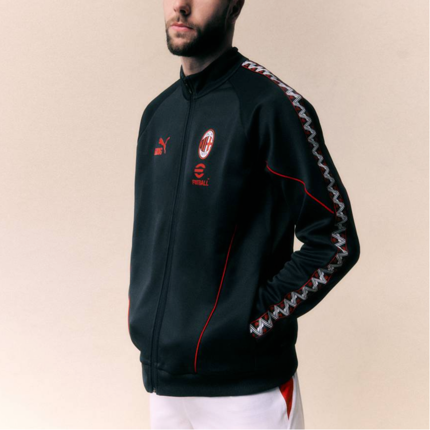 Мужская куртка PUMA AC Milan 26/27 (красно-черная) — фото 3