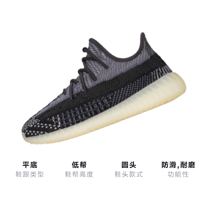 Кроссовки adidas originals Yeezy Boost 350 V2 (черные) — фото 3
