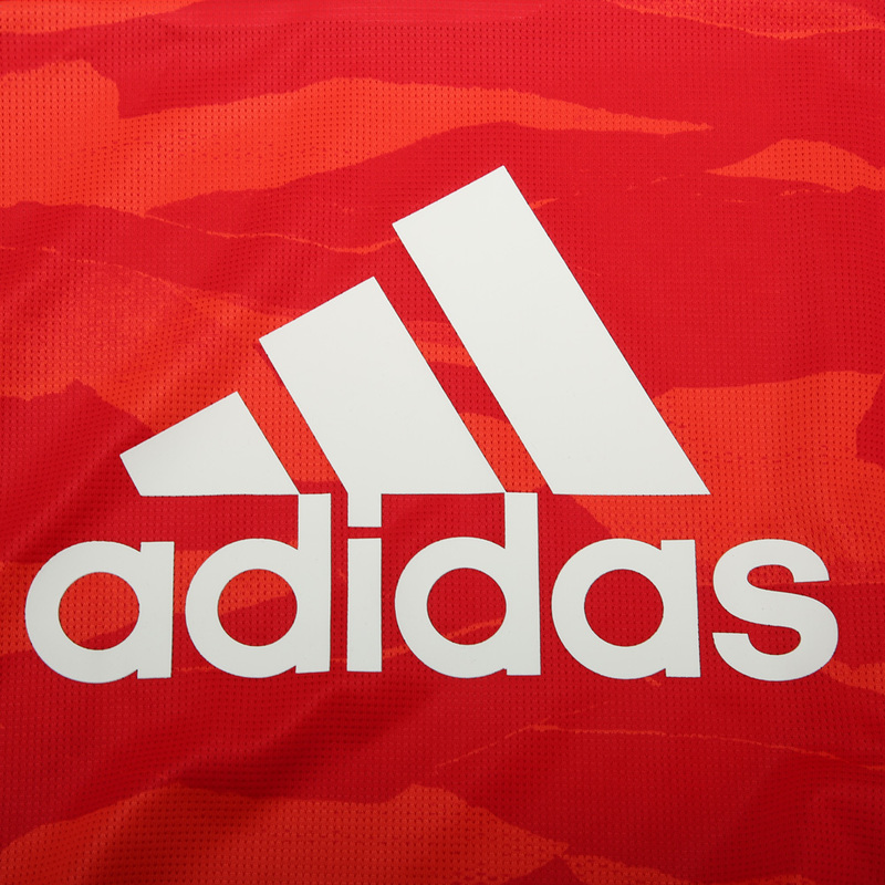 Мужской костюм adidas YB TR SET TEE CLIMA (красный) — фото 3
