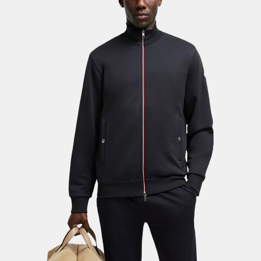 Мужская куртка Moncler (синяя) — фото 3