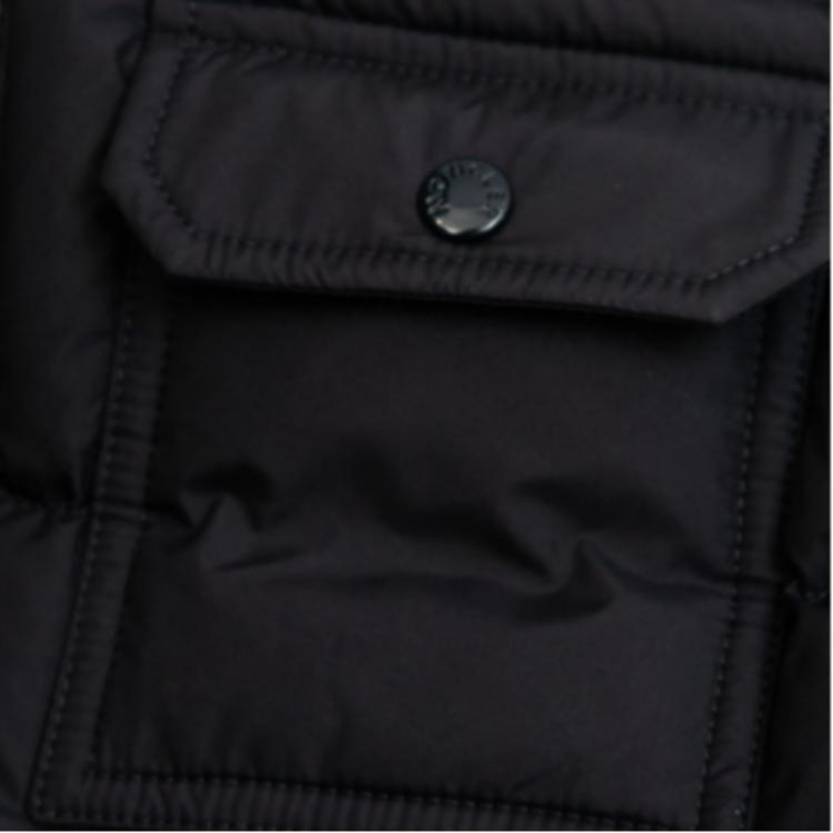 Детская куртка Moncler (темно-синяя) — фото 4