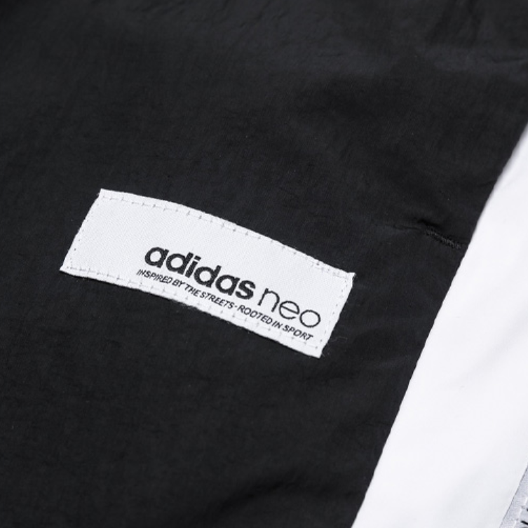 Женские штаны adidas neo W SS WVN TP (черно-белые) — фото 3
