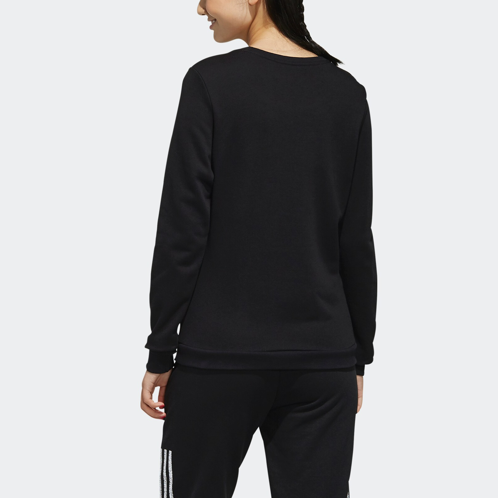 Женские худи adidas neo W Ce Sw (черные) — фото 5
