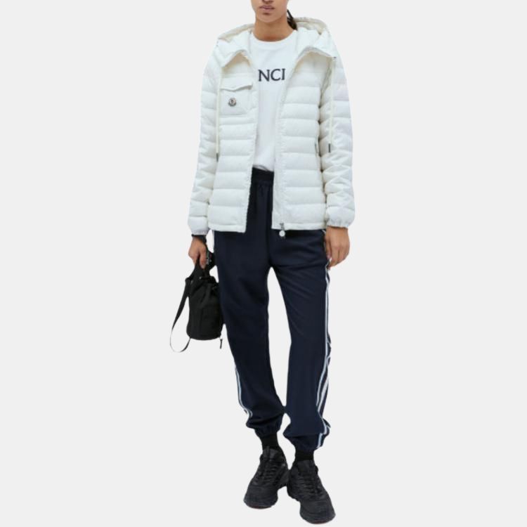 Женская куртка Moncler FW24 Akamante (белая) — фото 3